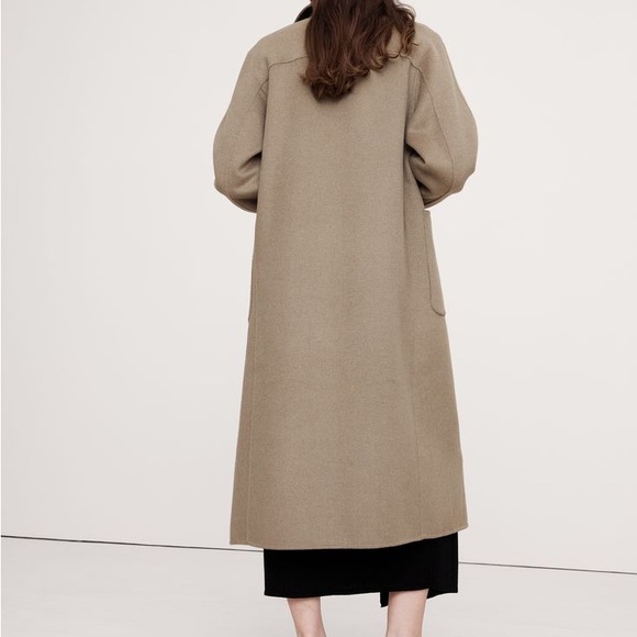 Banana Republic Oversized Double Faced Top Coat Mocha Chai size S - Picture 2 of 8